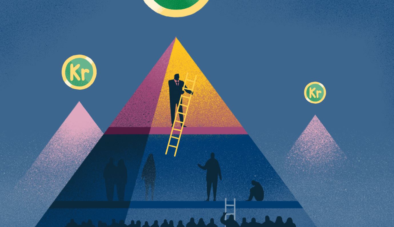 Illustrasjon pyramidespill